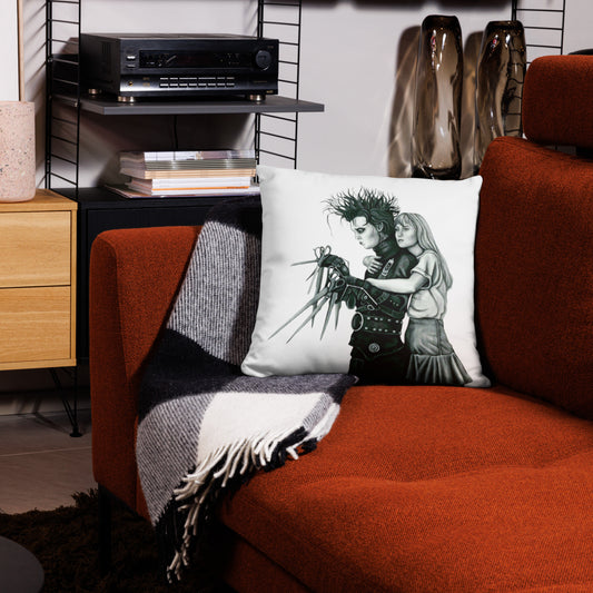 Edward Scissorhands Throw Pillow