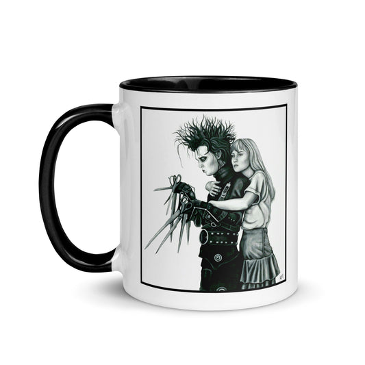 Edward Scissorhands - White Mug w/ Black