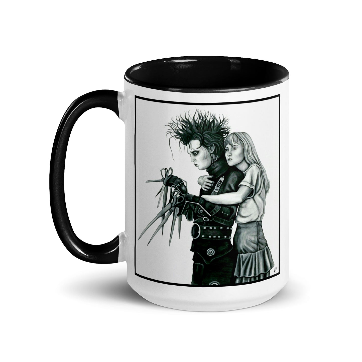 Edward Scissorhands - White Mug w/ Black